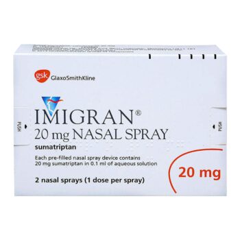 Box and device of Imigran Nasal Spray for migraine treatment