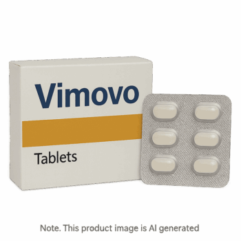 Box of Vimovo modified-release tablets for arthritis treatment